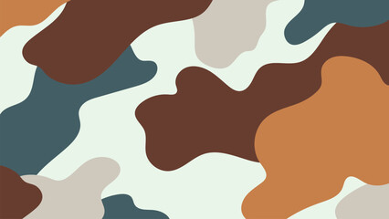 Abstract camouflage pattern design vector, desktop wallpaper © Rawpixel.com