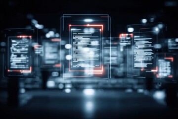 Obraz premium Within a corporate system, software tools search for a media solution that brings content to the forefront of the user experience today.