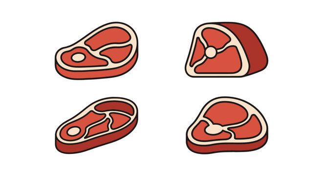 Beef Brisket Line art vector minimal creative abstract