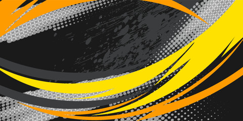 PrintCar wrap decal design vector, custom livery race rally car vehicle sticker and tinting. © adi mustofa