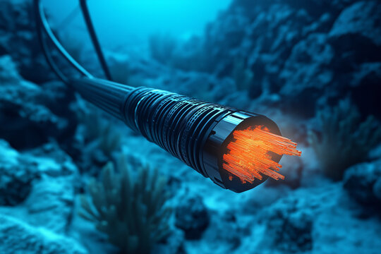 High tech submarine fiber optic cable