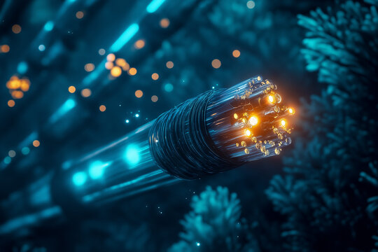 High tech submarine fiber optic cable