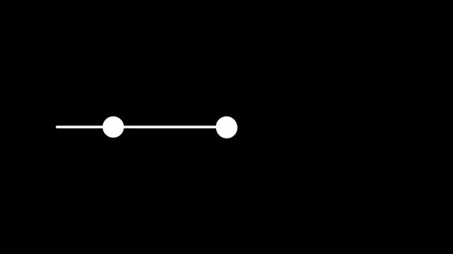 Minimal White Slider Progress Bar Animation on Black Background &ndash; Modern UI Timeline Indicator