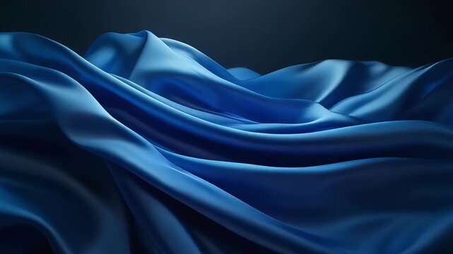 Dark blue ribbon symbol placed on neutral background representing colon cancer awareness support message simple