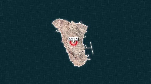  Kharg Island Map Animation Zoom In