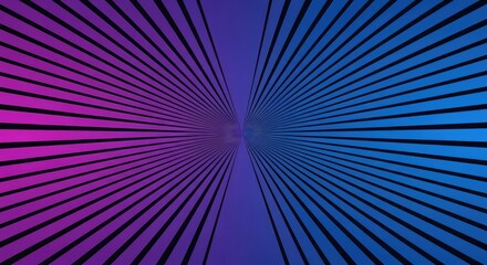 Fototapeta premium A mesmerizing optical illusion featuring converging dark lines against a deep gradient, symbolizing profound intellectual distance and infinite conceptual space, perspective, exploration, mystery
