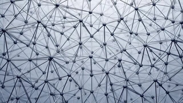 Abstract network of interconnected nodes