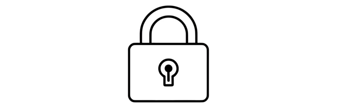 Open Padlock Outline Line Icon