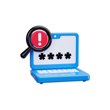 spyware 3d render icons