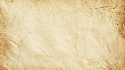 Obraz premium Old Vintage Wrinkled Aged Paper Texture Background - Antique Parchment, Brown