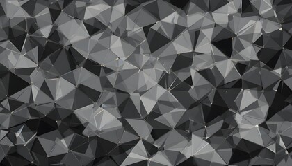 Obraz premium Abstract dark gray triangle vector background with black gradient geometric pattern modern design