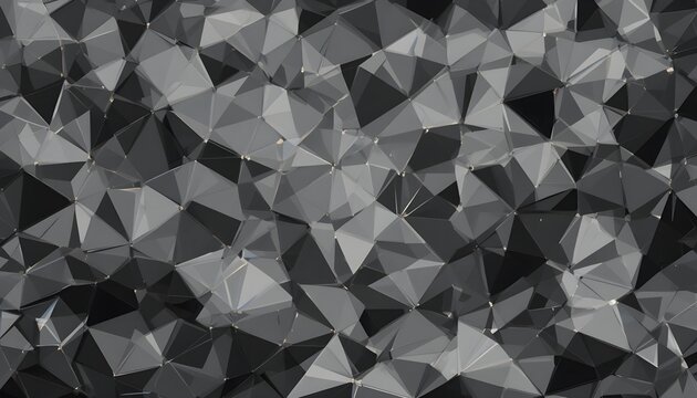 Abstract dark gray triangle vector background with black gradient geometric pattern modern design