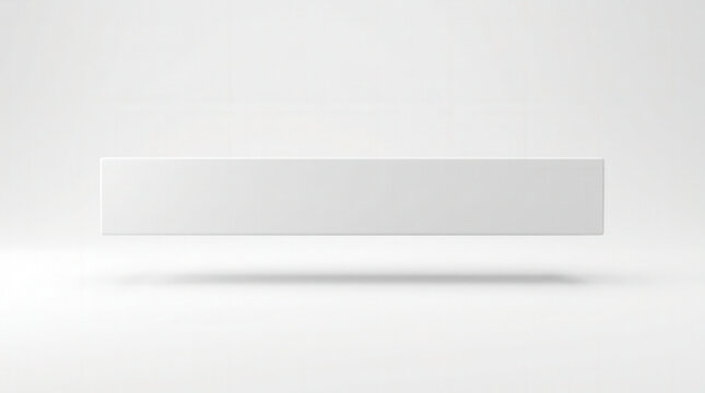Minimalist Clean Blank Platform Isolated in Modern White Setting