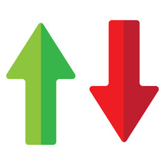 Up Down Arrow Icon North South Pointer Point Lift Elevator Button Download Upload Load Loading Cursor Forward Backward Black White Vector Sign Symbol