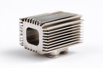 Fototapeta premium Closeup of metal heat sink component 2.