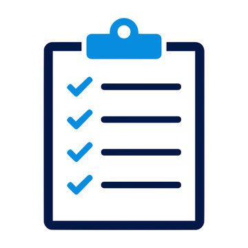 Workflow Icon Clipboard with checklist on isolated on transparent background silhouette
