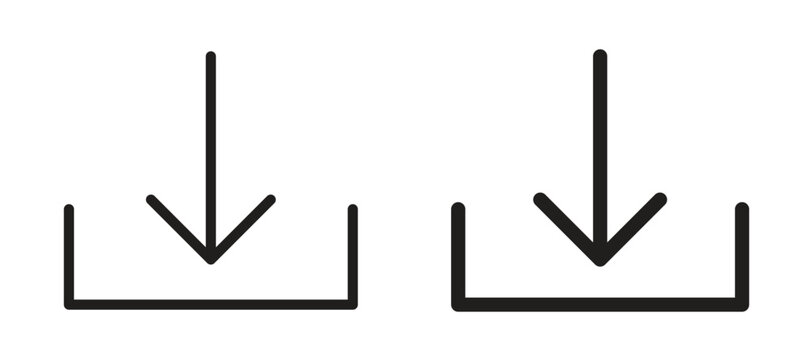 Download icon vector design template and illustration EPS10.