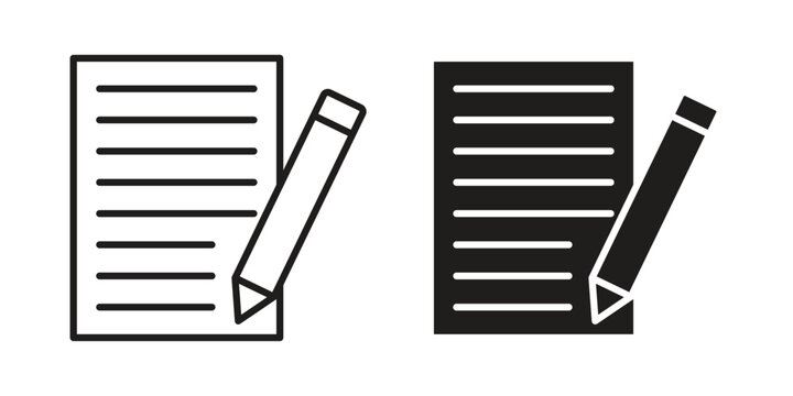 Registration form icon symbol collection for web design. Icon Element For Design