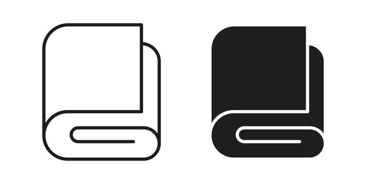 blanket icon element for graphic designs. line and flat symbols