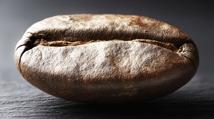 stimulant. A macro shot of roasted coffee beans with textured details on a dark slate background. bar promotions, beverage menus, designed for product packaging and bar promotions.