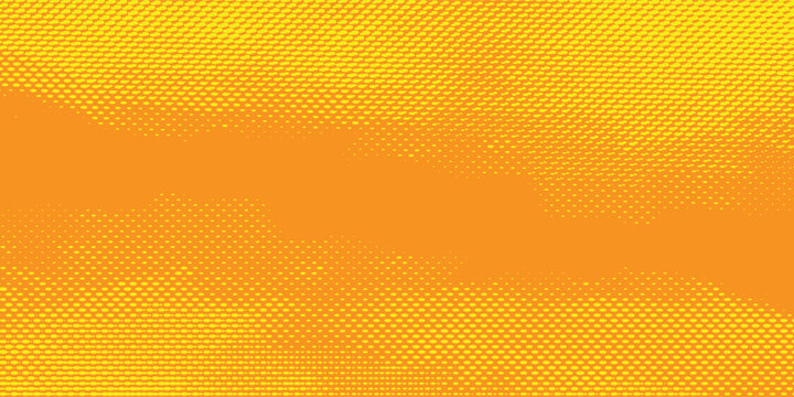 Abstract Yellow and Orange Halftone Weave Pattern Background
