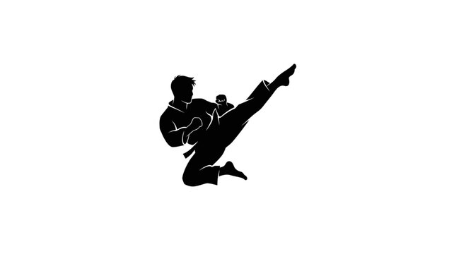 Man doing a high kick move.
