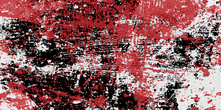 A modern and attractive grunge texture background with a black, white, and red color combination. eps 10