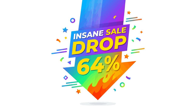 Insane Sale Drop with Sixty-Four Percent Discount
