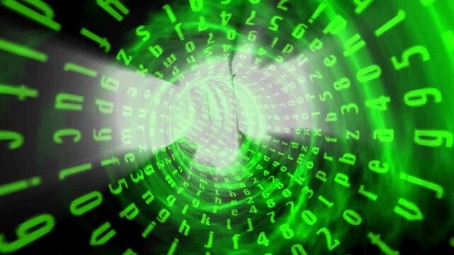 Technical environment programming, binary code numbers. Digital abstract binary numbers background. Abstract binary code number streams, matrix effect.