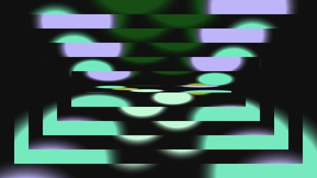 Abstract Vibrant Bokeh Motion Graphics with Geometric Shutter