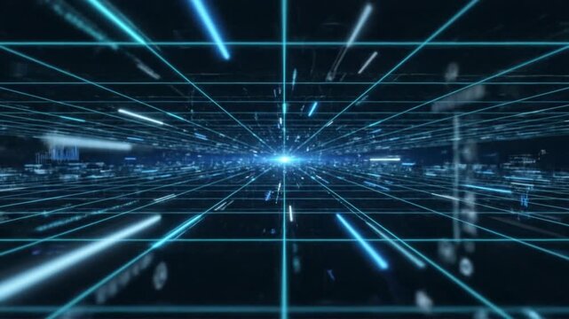 abstract UI grid animation
