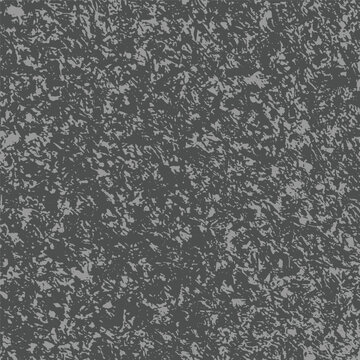 Dark gray asphalt texture. Road surface with stone grain tarmac effect in top view. Black grunge dirty noice pattern. Vector illustration