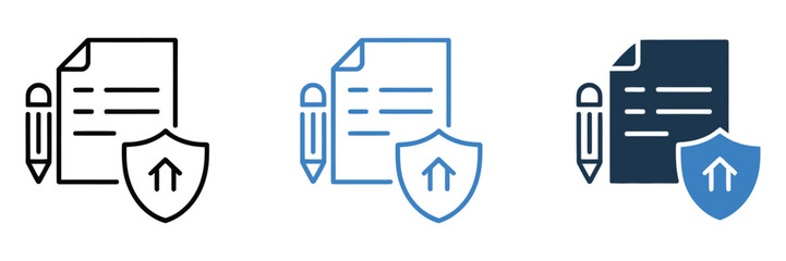 Breach icon sheet multiple style, vector icon collection depicting security breaches, data leaks, and system vulnerabilities in outline © John D. Thornton