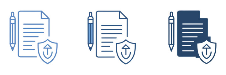 Breach icon sheet multiple style, set of vector icons representing network breach, firewall bypass, and system intrusion © John D. Thornton