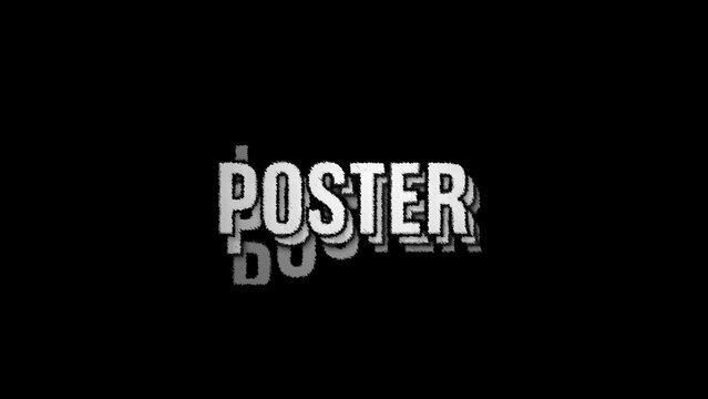 Kinetic Typography Brush Strokes Loop 