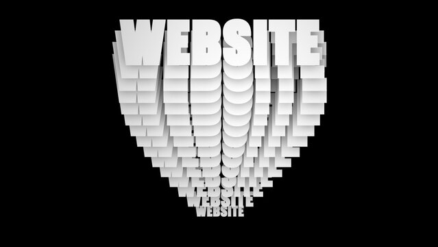 Kinetic Typography Echo Extrude 