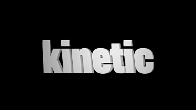Kinetic Typography Echo Loop 