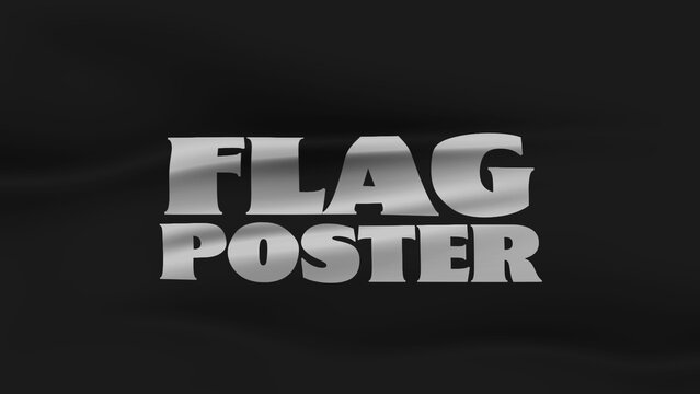 Kinetic Typography Flag Poster 