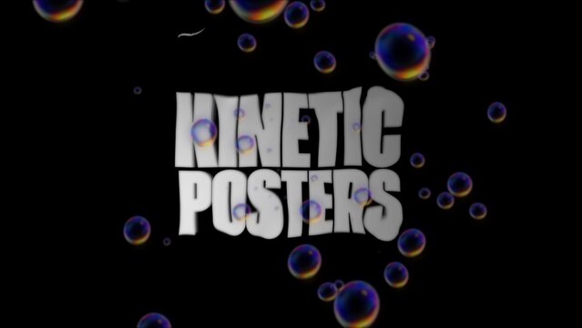 Kinetic Typography Foam Text Effect 