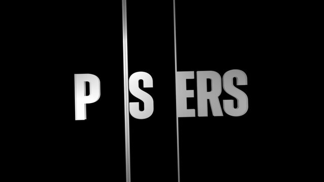 Kinetic Typography Glitch Lines Text 