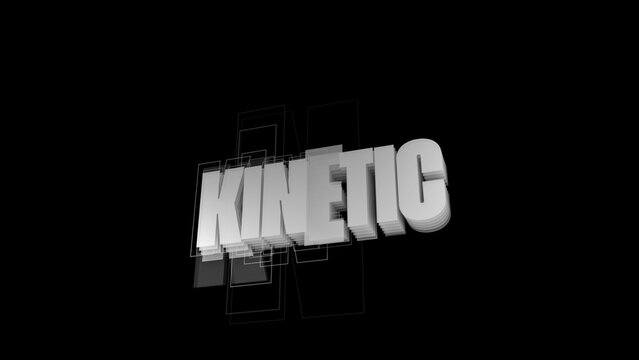 Kinetic Typography Futuristic Broadway Loop
