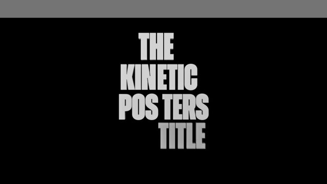 Kinetic Typography Modern Wipe
