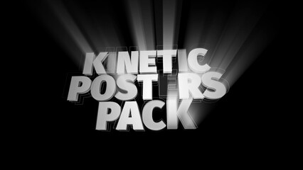 Kinetic Typography Shine Blink Text 