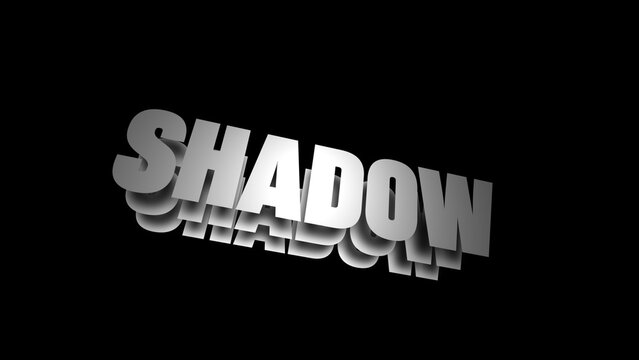 Kinetic Typography Text Shadow 3D