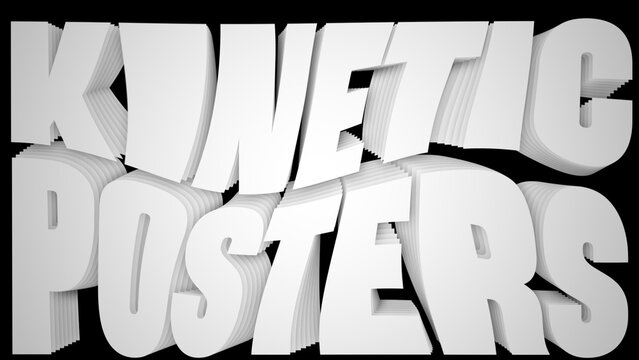 Kinetic Typography Twisted Text Wooble