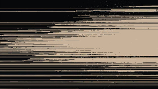Glitchy beige and black distorted digital screen error abstract background texture