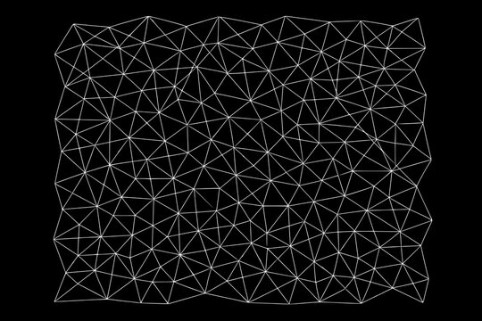 Triangular Line Grid &ndash; Abstract Geometric Vector Element