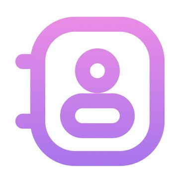 Address Book animation icon for social media, presentations, videos, websites. alpha channel