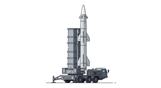 S-300 Missile System - Advanced Air Defense on Mobile Launcher.