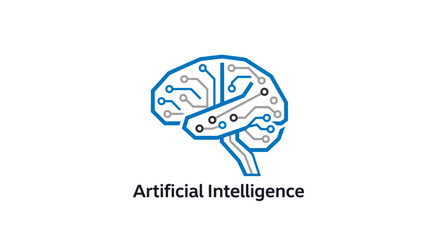 Fototapeta premium Artificial Intelligence Brain Illustration Concept.